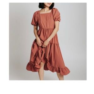 Piper & Scoot Poppy Puff Sleeve in Clay